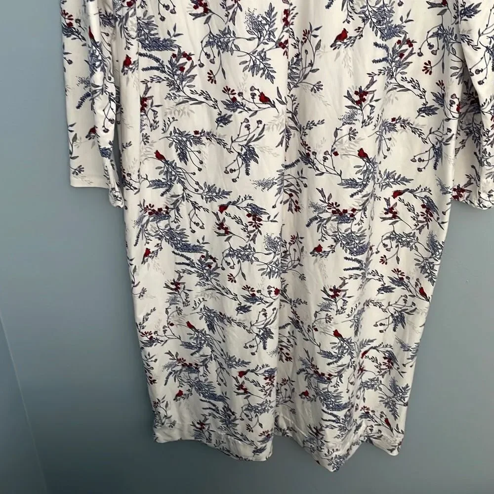 Adonna Intimates Cardinal Nightgown Medium Polyester Ruffles